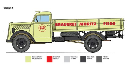 Maquette camion : Opel Blitz Civil 1/24 - Italeri 3960