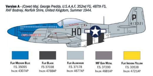 Maquette avion : P-51D Mustang Aces 1/72 - Italeri 1484  01484
