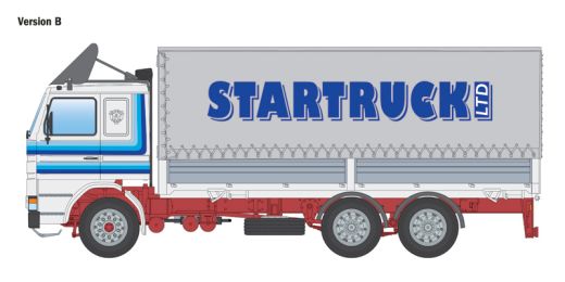 Maquette camion : Scania 142H 6x2 Bâché - Italeri 90762