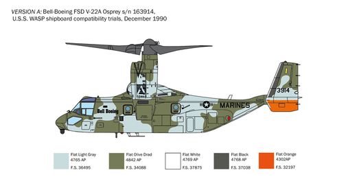 Maquette militaire : V-22 Osprey 1/72 - Italeri 1463 01463