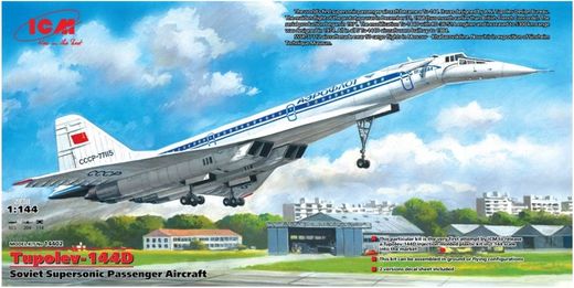 Maquette avion : Tupolev 144D 1/144 - ICM 14402