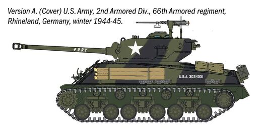 Coffret de modélisme militaire US : Starter set M4A3E8 Sherman Fury 1/56 - Italeri 75001