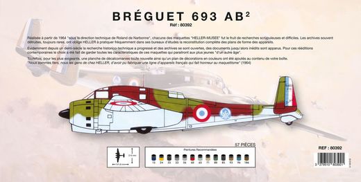 Maquette avion militaire : BREGUET 693/2 - 1/72 - Heller 80392