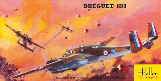 Maquette avion militaire : BREGUET 693/2 - 1/72 - Heller 80392