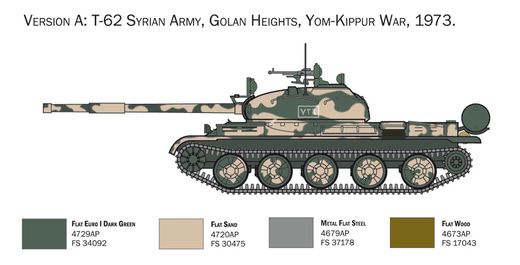 Maquette militaire : Char T-62 - 1/72 - Italeri 7006 07006