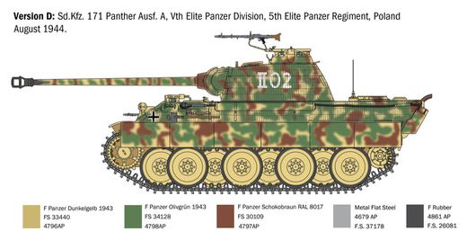 Maquette militaire : Panther AUSF-A 1/35 - Italeri 0270