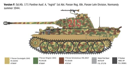 Maquette militaire : Panther AUSF-A 1/35 - Italeri 0270