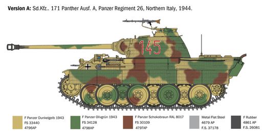 Maquette militaire : Panther AUSF-A 1/35 - Italeri 0270
