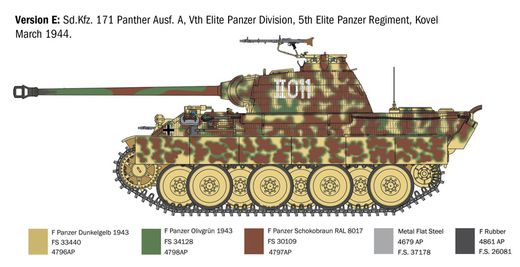 Maquette militaire : Panther AUSF-A 1/35 - Italeri 0270