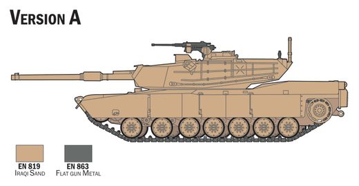 Maquette militaire : Model set M1 Abrams 1/72 - Italeri 72004