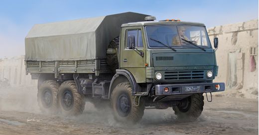 Maquette véhicule de transport : KAMAZ 4310 Truck russe - 1:35 - Trumpeter 751034
