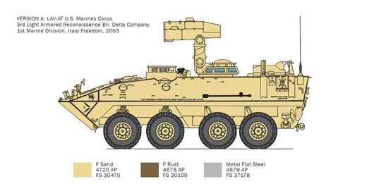 Maquette militaire : LAV-25 TUA - 1:35 - Italeri 06588 6588