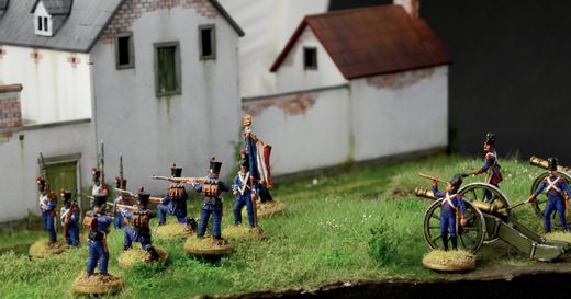 Diorama bataille militaire : Waterloo 1815 La Haye Sainte - 1/72 - Italeri 6197 06197