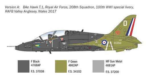 Maquette avion : BAE Hawk T.MK.1 - 1/48 - Italeri 2813 02813