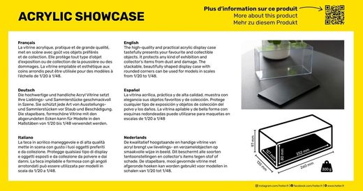 Vitrine pour maquette échelle 1/20 au 1/48 - Heller 95201