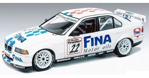 Maquette voiture plastique : BMW 320I E36 BTTC Brands Hatch 1996 Winner 1/24 - Beemax 24045