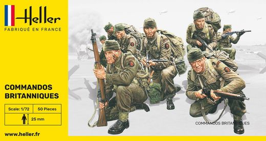 Figurines militaires : Britische Kommandotruppen - 1/72 - Heller 49632