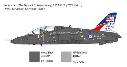 Maquette avion : BAE Hawk T.MK.1 - 1/48 - Italeri 2813 02813