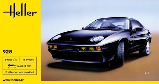 Maquette automobile : Porsche 928 1/43 - Heller 80149