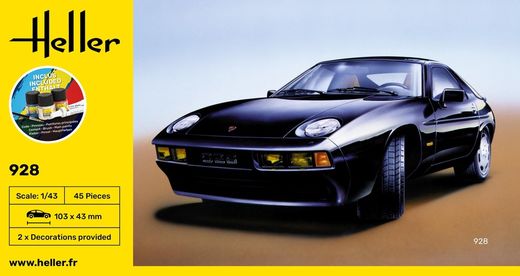 Starter kit maquette Porsche 928 1/43 - Heller 56149