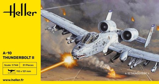 Maquette avion militaire : A-10 Thunderbolt II 1/144 - Heller 79912
