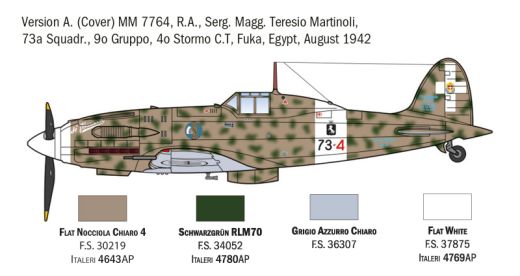 Maquette avion : MC.202 Folgore Aces 1/72 - Italeri 01481 1481