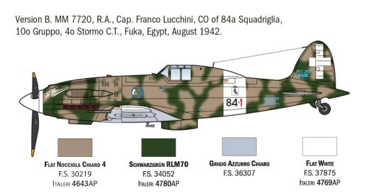 Maquette avion : MC.202 Folgore Aces 1/72 - Italeri 01481 1481