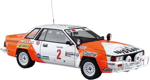 Maquette voiture plastique : Nissan 240RS BS110 1984 Safari Rally 1/24 - Beemax 24041