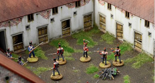 Diorama bataille militaire : Waterloo 1815 La Haye Sainte - 1/72 - Italeri 6197 06197