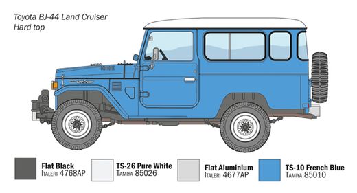 Maquette voiture : Toyota Land Cruiser BJ-44 - 1:24 - Italeri 3630 03630