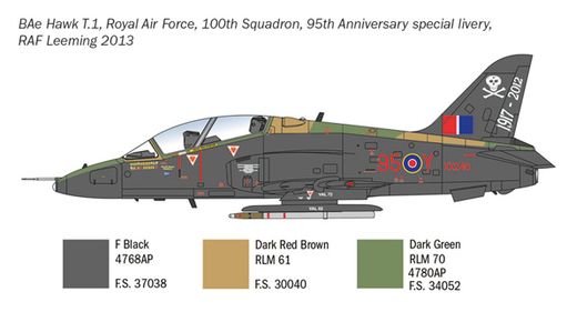 Maquette avion : BAE Hawk T.MK.1 - 1/48 - Italeri 2813 02813