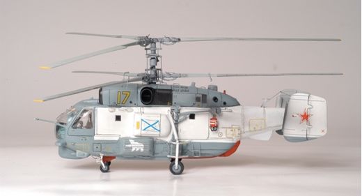 Maquette d'hélicoptère militaire : Kamov KA 27ANTi S/ Mari 1/72 - Zvezda 7214
