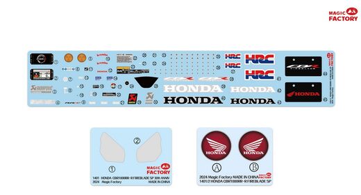 Maquette moto : Honda CBR1000RR-R Fireblade SP 1/9 - Magic Factory 01402