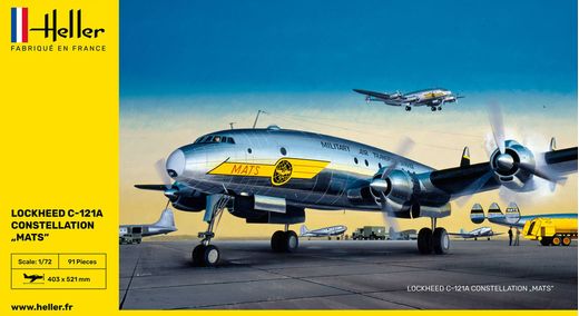 Maquette avion : Lock C-121 A Constellation Berlin - 1:72 - Heller 80382