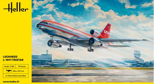 Maquette avion civil : Lockheed L-1011 Tristar 1/125 - Heller 80451