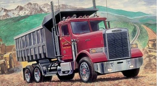 Maquette camion : Porteur Benne Freightliner 1/24 - Italeri 3783