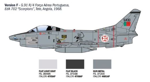Maquette militaire : G.91 R1/R3 Gina 1/48 - Italeri 92810