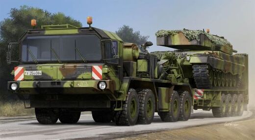 Maquette militaire : Faun SLT 50-3 Elefant with SaAnh.52t au 1/35 - Trumpeter 1070  01070