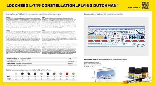 Maquette avion militaire : Constellation 'Flying Dutchman' - 1:72 - Heller 80393