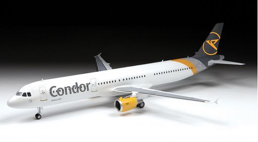 Maquette d'avion civil : Airbus A321 CEO - 1/144 - Zvezda 7040 07040