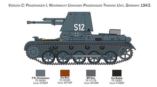 Maquette militaire : Panzerjäger I - 1/35 - Italeri 6577 06577