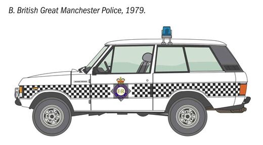 Maquette voiture : Range Rover Police 1/24 - Italeri 93661