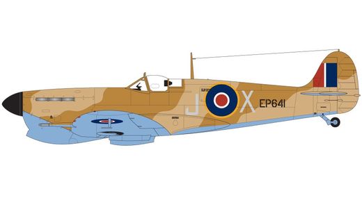 Maquettes d'avions militaires : Supermarine Spitfire MkVb & Messerschmitt BF109E - 1:48 - Airfix 050160