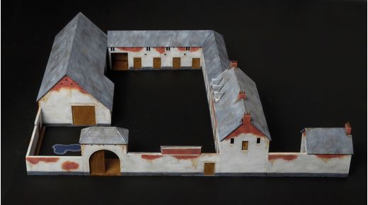 Diorama bataille militaire : Waterloo 1815 La Haye Sainte - 1/72 - Italeri 6197 06197