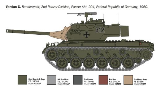 Maquette véhicule militaire : M47 Patton 1/35 - Italeri 06763 6763