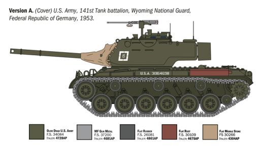 Maquette véhicule militaire : M47 Patton 1/35 - Italeri 06763 6763