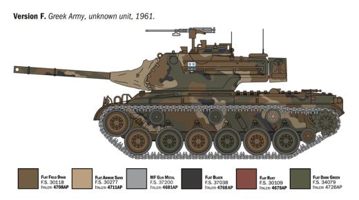Maquette véhicule militaire : M47 Patton 1/35 - Italeri 06763 6763