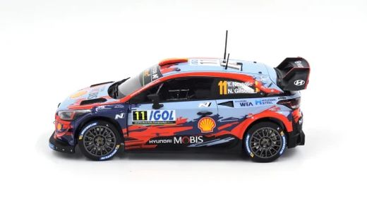 Maquette voiture de course : Hyundai I20 Coupe WRC Tour de Corse 2019 ‐ 1/24 - Belkits 014