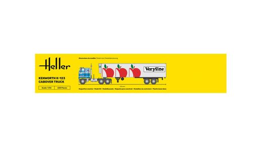 Maquette camion : Kenworth K-123 Cabover Truck 1/43 - Heller 80793