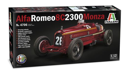 Maquette voiture de collection : Alfa romeo 8C 2300 Monza - 1:12 - Italeri 04706